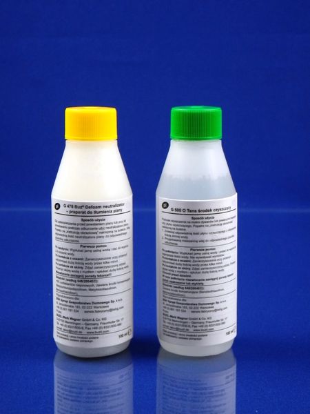 Изображение Шампунь и нейтрализатор пены для пылесосов BOSCH BBZWDSET (00312086), (00312133) 312133, внешний вид и детали продукта