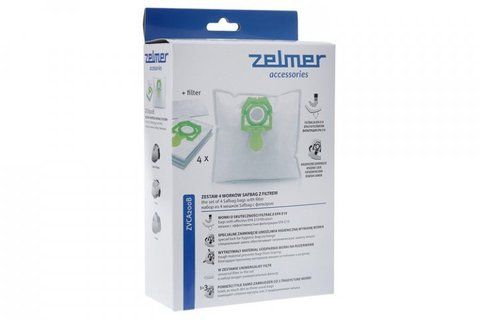 SAFBAG+ motor filter set (4 pcs) ZVCA200B (A494120.00) for Zelmer vacuum cleaner green (12003419)