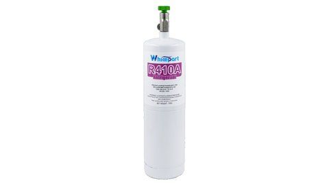 Изображение Фреон R-410a 700 г с краном и клапаном, внешняя резьба 1/4" SAE Whicepart (9F2ZXR) 9F2ZXR, внешний вид и детали продукта