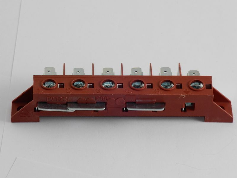 Зображення Клемна колодка на 6-ть контактів 40A/450V (COK960UN) COK960UN, зовнішній вигляд та деталі продукту
