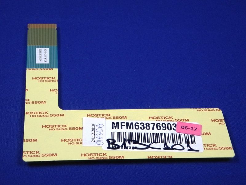 Зображення Сенсорна панель для клавіатури СВЧ печі LG серії MB65, MH65, MS25, MW25 (MFM63876903) MFM63876903, зовнішній вигляд та деталі продукту