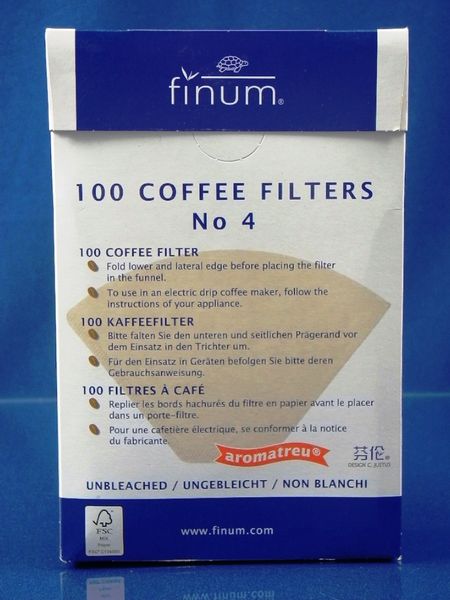 Зображення Конусні фільтри для кавоварок Finum №4 Finum №4, зовнішній вигляд та деталі продукту
