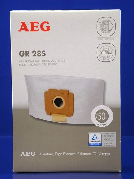 Изображение Набор мешков из микроволокна + фильтр для Zanussi-Electrolux-AEG (9002565423) 9002565423, внешний вид и детали продукта