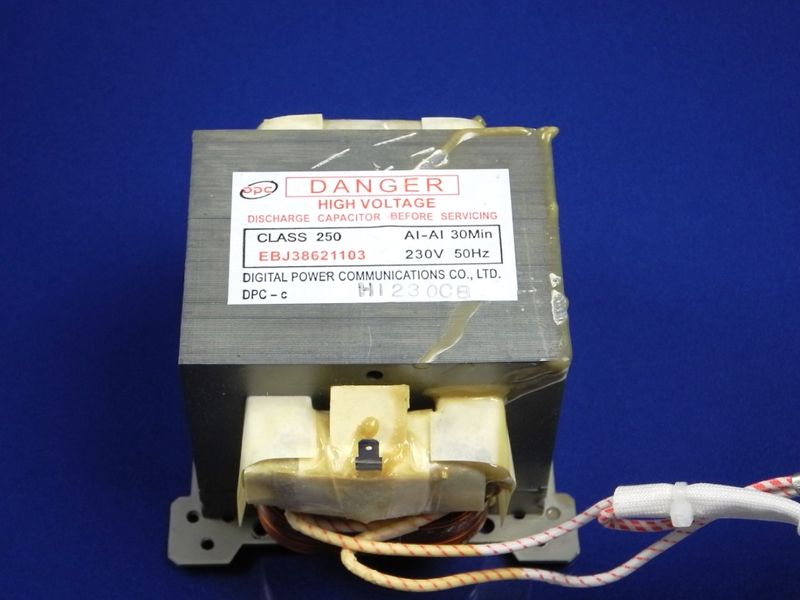 Изображение Трансформатор высоковольтный для микроволновой печи LG (EBJ38621104), (EBJ38621103) EBJ38621103, внешний вид и детали продукта