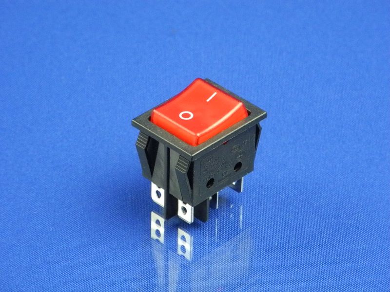 Изображение Переключатель с подсветкой 2-полюсный (250V, 25A, 6 контакта) (KCD4) P2-0095, внешний вид и детали продукта