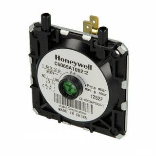 Зображення Реле тиску диму (пресостат) Honeywell SWP08 0.4 мбар для котлів Baxi (C6065A1168) SWP08, зовнішній вигляд та деталі продукту