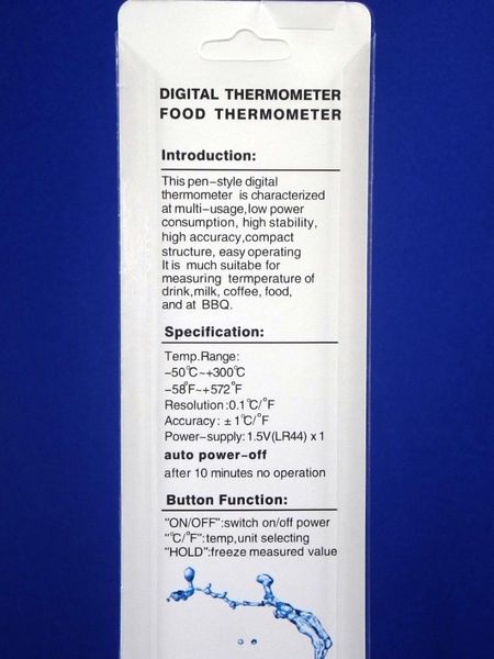 Изображение Кухонный термометр для приготовления мяса TP300 с LCD дисплеем WJXR61Z, внешний вид и детали продукта