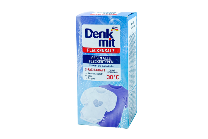 Зображення Пятновыводитель с содой для стиральных машин DenkMit 3-Fach-Kraft 500 г DenkMit3FachKraft, зовнішній вигляд та деталі продукту