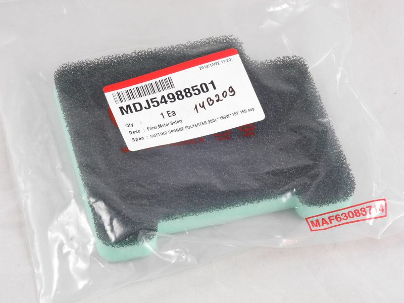 Изображение Фильтр поролоновый мотора для пылесоса LG (MDJ54988501) MDJ54988501, внешний вид и детали продукта