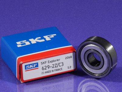 Зображення Підшипник SKF 629-2Z/C3 (France) 629 ZZ, зовнішній вигляд та деталі продукту