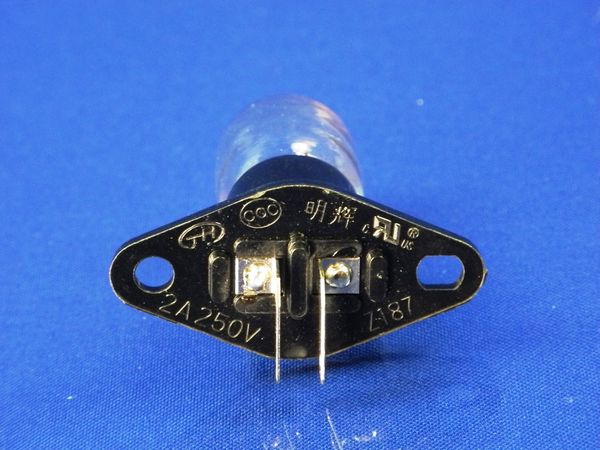 Зображення Лампочка для мікрохвильової печі (20 Вт) (загнуті контакти) 6912W3B002A, зовнішній вигляд та деталі продукту