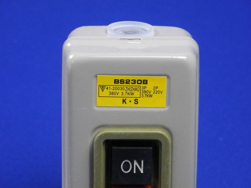 Зображення Пускач (пост управління, вимикач-роз'єднувач) BS 230B (3.7 kW, до 380V) P2-0089, зовнішній вигляд та деталі продукту