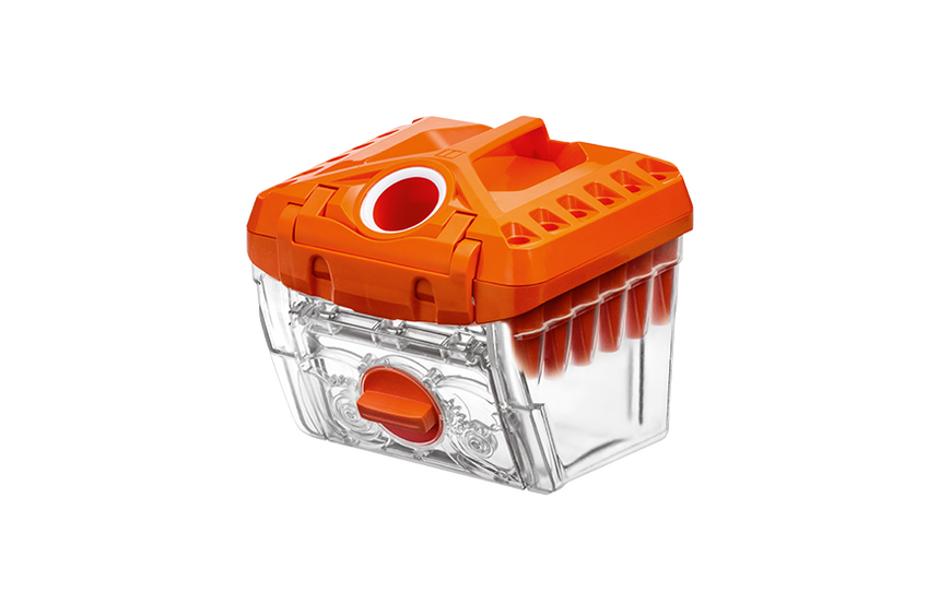 Зображення Аквабокс (аквафільтр) в зборі для пилососа Dry-Box для Thomas XT (orange) 118138 118138, зовнішній вигляд та деталі продукту