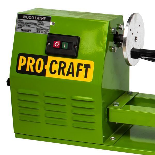 Зображення Токарний верстат Procraft THM750 &ndash; для обробки дерева 007505, зовнішній вигляд та деталі продукту
