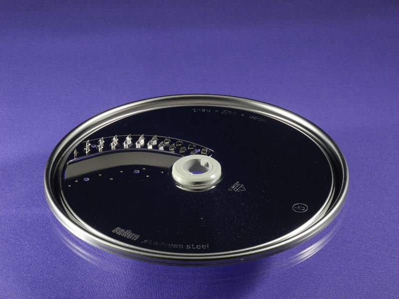 Зображення Диск для нарізки скибочками (жульєн) для кухонного комбайна Braun (63210635) 63210635, зовнішній вигляд та деталі продукту