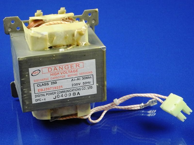 Зображення Трансформатор високовольтний для мікрохвильової печі LG (EBJ39739221) EBJ39739221, зовнішній вигляд та деталі продукту