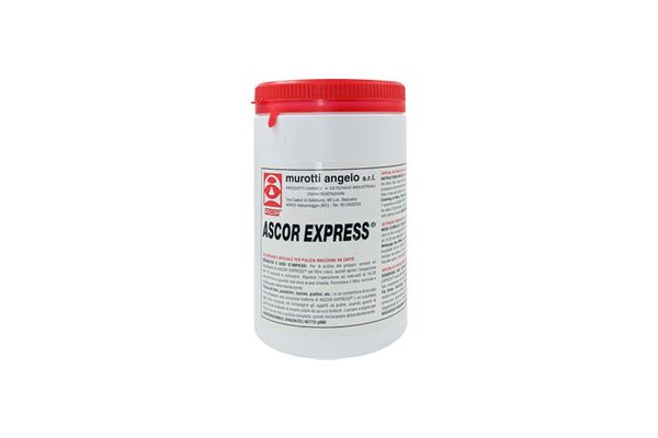 Зображення Засіб для чищення кавомашини Express (900 г) ASCOR ASCOR1, зовнішній вигляд та деталі продукту