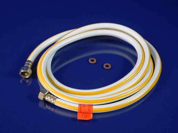 Зображення Шланг ПВХ газовий "Никифоров" L= 3000 мм. 1/2″ сталь/латунь із сертифікатом 3000, зовнішній вигляд та деталі продукту
