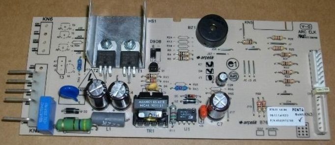 Изображение Плата управления холодильника Beko CDK 38300 / 34300, модуль K6330_K6360FE (4502971700) 4502971700, внешний вид и детали продукта