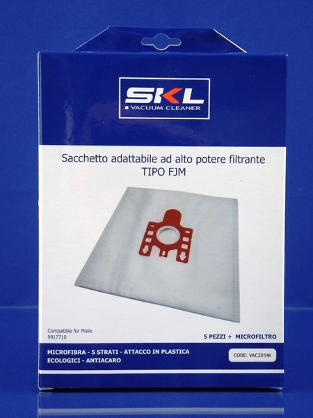 Изображение Набор мешков для пыли для Miele SKL Type F, J, M (9917710) (VAC201MI) 9917710, внешний вид и детали продукта