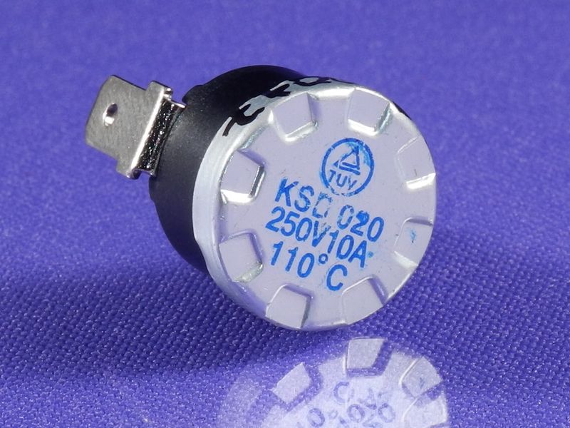 Изображение Термореле KSD020 для масляного радиатора (110°C, 10A, 250V) P3-0001, внешний вид и детали продукта