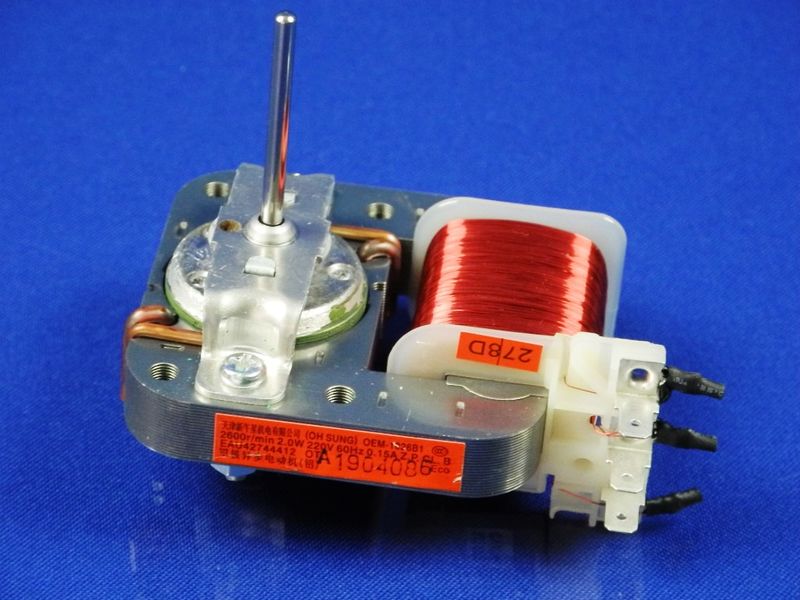 Изображение Мотор вентилятора обдува СВЧ LG (EAU42744412) EAU42744412, внешний вид и детали продукта