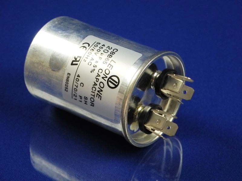 Зображення Пуско-робочий конденсатор у металі CBB65 на 20 МкФ 20 МкФ, зовнішній вигляд та деталі продукту