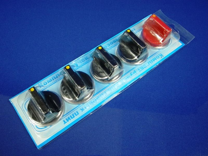 Зображення Ручки регулювання для плит чорні (5 шт. у комплекті) Електа Электа3, зовнішній вигляд та деталі продукту