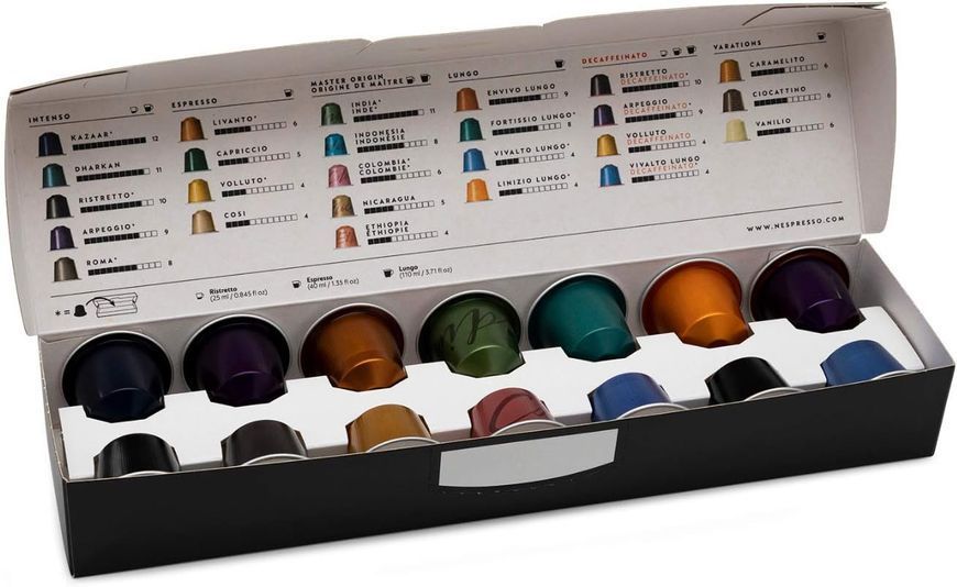 Изображение Кофемашина Nespresso Essenza Mini от De'Longhi, 19 бар, черная (с капсулами в комплекте) EN85B, внешний вид и детали продукта