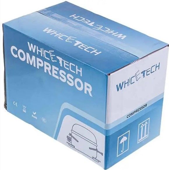 Зображення Компресор для холодильника WhiceTech ML85QDYG, 142 Вт (R-600a) ML85QDYG, зовнішній вигляд та деталі продукту