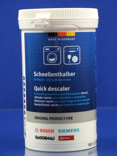Зображення Засіб для видалення накипу для посуд. і пральних машин 250g Bosch (311918) 311918, зовнішній вигляд та деталі продукту