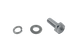 Зображення Болт крепления шкива для стиральной машины L=36.2 мм (нержавейка) Samsung (M10*1.5) M10*1.5_36,2, зовнішній вигляд та деталі продукту