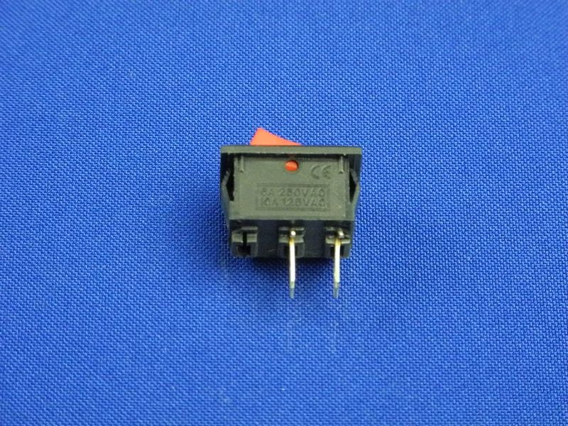 Изображение Переключатель ON/OFF, красный, 2 pin (KCD1-101 (250V, 6A)) P2-0102, внешний вид и детали продукта