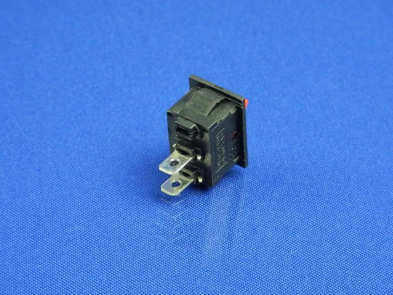 Зображення Перемикач ON/OFF, червоний, 2 pin (KCD1-101 (250V, 6A)) P2-0102, зовнішній вигляд та деталі продукту