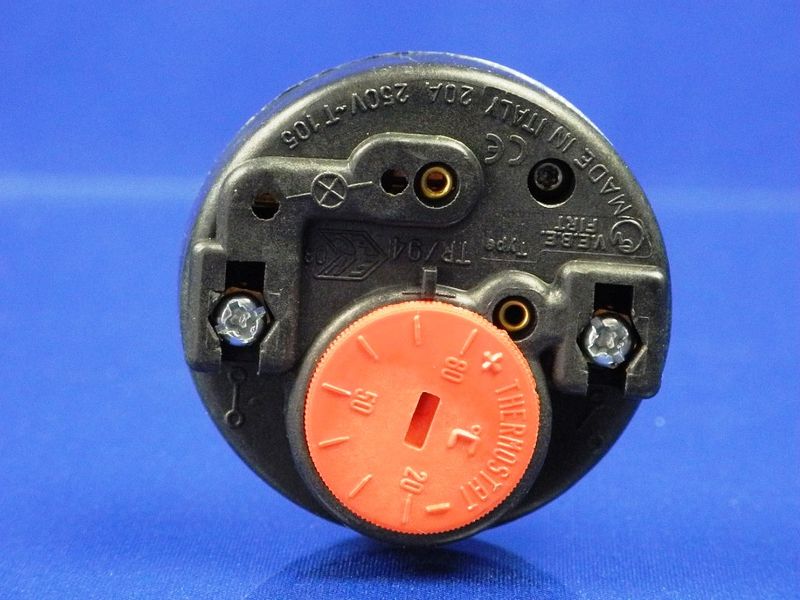 Изображение Термостат для бойлера штыревой V.E.B.E Firt Type TR/94 20A 250V T105 двойной предохранитель (Италия) 181385, внешний вид и детали продукта
