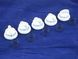 White control knob (set of 5) for Gefest stoves