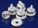 White control knob (set of 5) for Gefest stoves