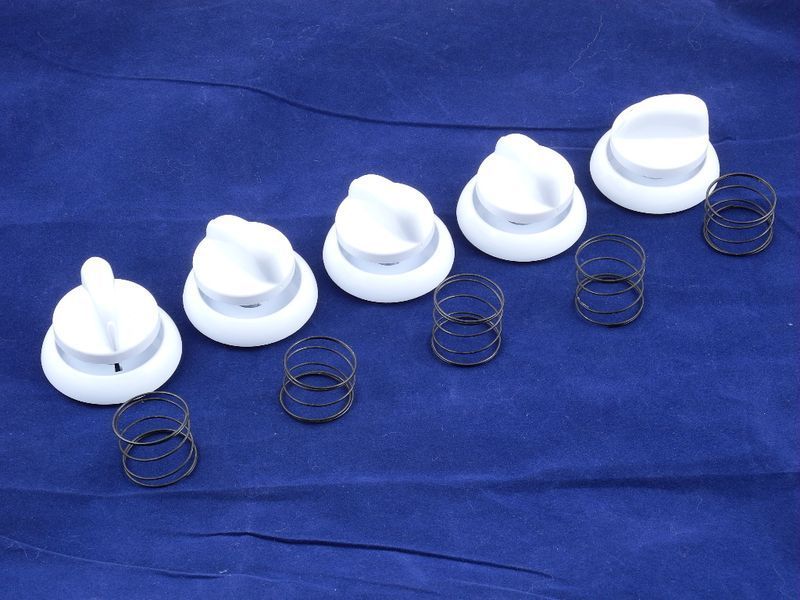 White control knob (set of 5) for Gefest stoves