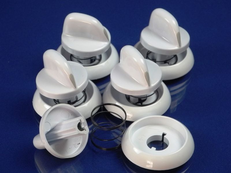 White control knob (set of 5) for Gefest stoves