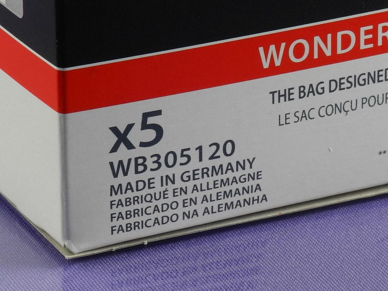 Изображение Набор мешков из микроволокна Wonderbag Compact для пылесоса Rowenta (WB305120) WB305120, внешний вид и детали продукта