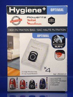 Hygiene+ Optimal vacuum cleaner bag set for Rowenta / Tefal / Moulinex (ZR200520)