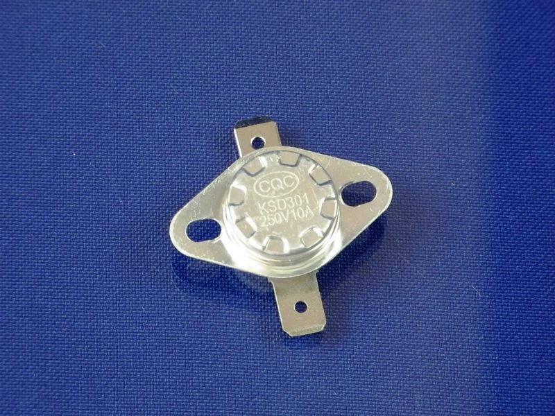 Зображення Термозапобіжник (універсальний) 10A/250V/105°C (KLS5-KSD301A-10A-105-BF1) KSD301A-10A-105, зовнішній вигляд та деталі продукту