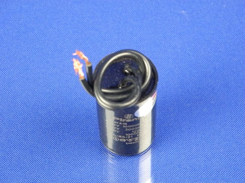 Зображення Пуско-робочий конденсатор у пластику чорний малий CBB60 на 3 МкФ (дріт) 3 ч МкФ, зовнішній вигляд та деталі продукту