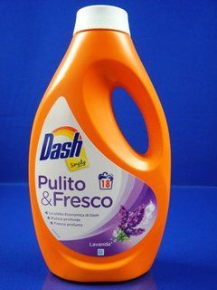 Зображення Гель для прання Dash Pulito&Fresco Lavanda, 18 прання (0,990л.) 8001090796325, зовнішній вигляд та деталі продукту