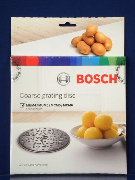 Изображение Диск-тёрка для приготовления пюре из свежих овощей и драников BOSCH (MUZ45RS1), (573022) (084747) 84747, внешний вид и детали продукта