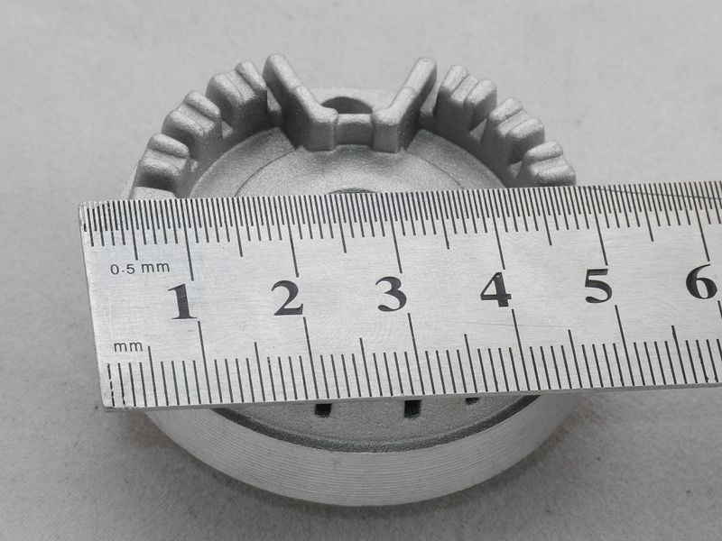 Small aluminum burner cap for Greta-Nord gas stoves (D=5 cm)