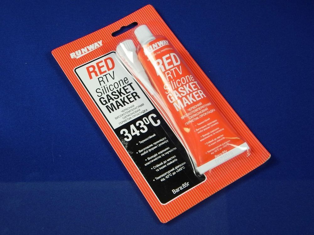 Runway Red RTV silicone sealant 85 g (RW8500)