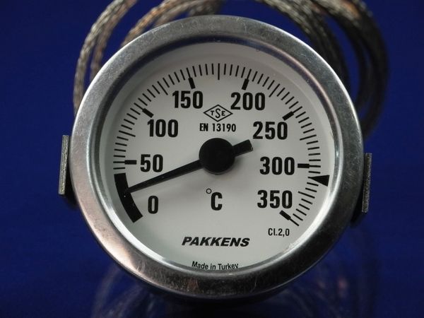Зображення Термометр капілярний PAKKENS D=60 мм, капіляр довжиною 1 м, темп. 0-350 °C 060/5021210, зовнішній вигляд та деталі продукту