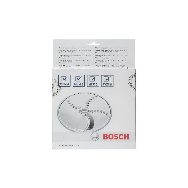 Зображення Диск для тонкої нарізки дрібної терки (2-х сторон.) MUZ45KP1 для кух. комб. Bosch (00573024) 00573024, зовнішній вигляд та деталі продукту