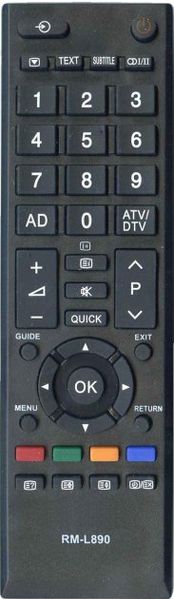 Зображення Пульт для телевізора універсальний HUAYU (RM-L890+) RM-L890+, зовнішній вигляд та деталі продукту